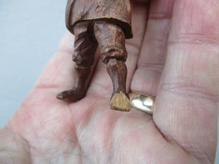 An Antique Carved Wooden Black Forest Figure of a Gnome c1900 2