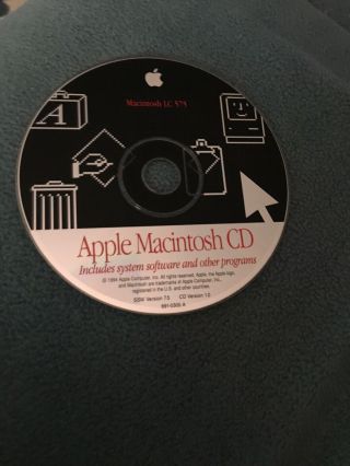 Vintage 1994 Apple Power Macintosh System Software Cd Series Powermac Os 7.  5