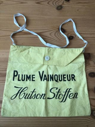 Vintage Plume Vainqueur Hutson Stoffen Cycling Musette Bag