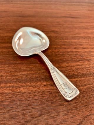 Rare Tiffany & Co Sterling Silver Tea Caddy / Nut Spoon: Saint Dunstan 1909