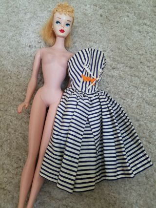 Vintage Japan Barbie With Curly Blond Hair And Makeup
