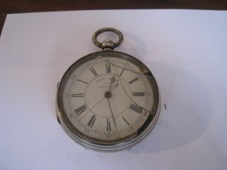 Antique Silver Cased Centre Seconds Chronograph Pocket Watch Chester 1892