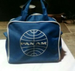 Vintage Pan - Am Airlines Small Purse Size Zipper Bag