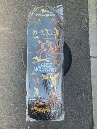 Lance Mountain Powell Peralta Skateboard Deck Reissue Black Metallic