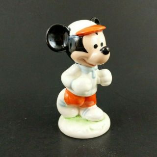 Vintage Goebel W Germany Mickey Mouse Figurine Walt Disney Productions Jogging