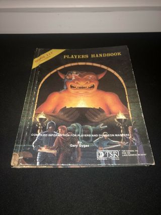 Early Edition Advanced Dungeons & Dragons Player Handbook 1978 Vintage Tsr