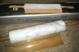 Vintage Marble Rolling Pin 18 