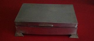 solid silver CIGARETTE BOX CSG & Co Birmingham 1971 weight 21 oz 2