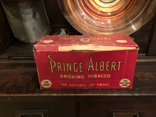 Vintage Prince Albert Crimp Cut Smoking Tobacco Case With 12 Empty Tins