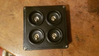 Vintage Cast Iron 4 Way Industrial Light Switch By Crabtree Of Walsall 1950 