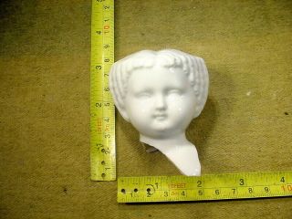 Vintage Excavated Unpainted Doll Head Age 1860 Mixed Media Kister 14043