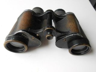 Vintage Carl Zeiss Jena Deltrintem Binoculars 8 X 30w 1050938