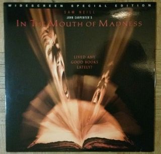 In The Mouth Of Madness - Laserdisc Vintage Very Rare Laser Disc Mystery