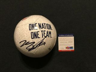 Mallory Pugh Autographed Autograph Signed Mini Soccer Ball Usa World Cup Psa/dna