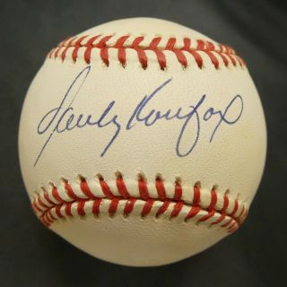 Sandy Koufax Baseball Hof Signed Official Nl Baseball With Full Jsa Letter