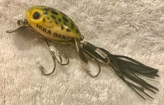 Fishing Lure Fred Arbogast Hula Dancer Very Rare 1st Generation Crank Bait