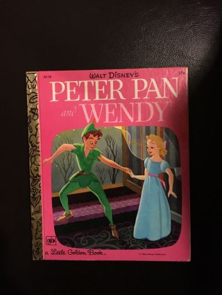 A Little Golden Book Walt Disney Peter Pan And Wendy 1978