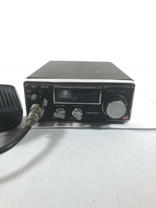 Vintage Sharp CB Radio CB - 2460 Classic 1970 ' s 1980 ' s CB 40 - Channel Radio 12 V DC 2