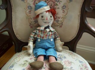 Fabulous Antique P.  F.  Volland Raggedy Andy Doll - 1920s - Now