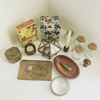 Witch Starter Kit Mystic Spiritual Vintage Eclectic Tarot Crystal Brass Jewelry