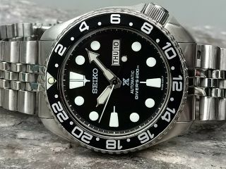 Vintage Seiko Diver 6309 - 7290 Black Prospex Slim Turtle Automatic Men Watch 7608