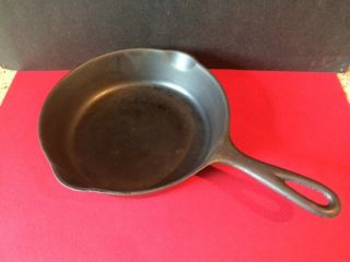 Vintage Wagner Ware Sidney - 0 - Cast Iron Skillet Pan No.  5 1055 Double Spout