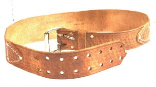 Vintage Craftsman 40473 Brown Tanned Oiled Leather 3” Tool Belt Size 32 - 46