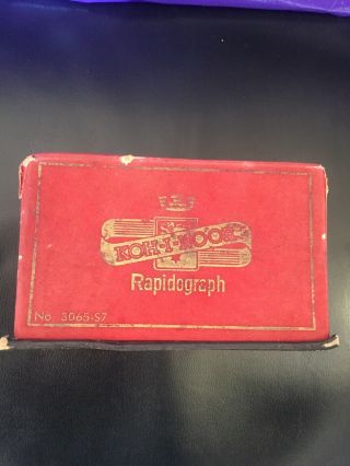 Vintage Koh I Noor Rapidograph Drawing Pen Set