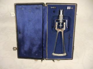 Vintage Schioetz Tonometer For Measuring Intraocular Pressure Circa 1966