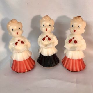 Set Of 3 Choir Candles 5 1/2 Tall Never Been Burned Gurley Candle Co.  Vintage