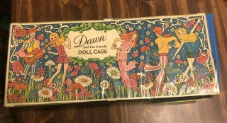 Vintage Dawn And Her Friends Doll Case WITH 2 DOLLS & clothing Topper 2