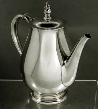 International Silver Co.  Sterling Coffee Pot C1940 Royal Danish - No Mono