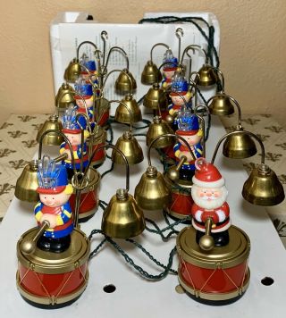 Vtg 1991 Mr.  Christmas Santa’s Marching Band Plays 35 Carols Electric Bells
