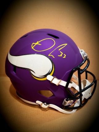 Dalvin Cook Autographed/signed Full Size Speed Rep Helmet - Minnesota Vikings