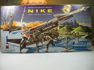 1950s Vintage Renwal 1/32 Nike Anti Aircraft Guided Missile M550