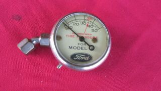 Vintage Ford Model A Tire Gauge Accessory 1927 1928 29 30 1931 Moto Meter Type
