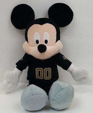 Nfl Disney Mickey Mouse Orleans Saints Football Stuffed Plush Toy 16 "