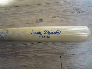 Frank Robinson Autograph / Signed Baseball Bat Hof 82 Baltimore Orioles