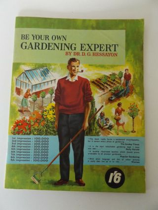 C1959 Be Your Own Gardening Expert Dr.  Hessayon Vintage Soil Lawn Pests Pruning