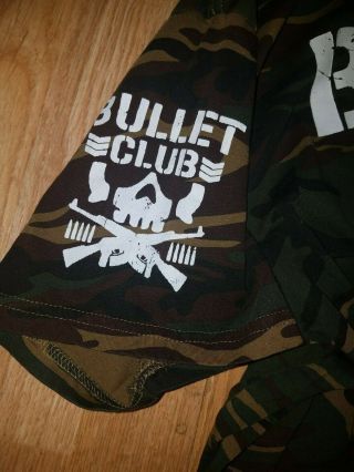 Bullet Club Camo Large Shirt Elite NJPW Young Bucks Kenny Omega AEW ROH 2