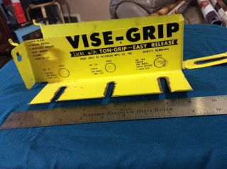 Vintage Peterson Vise - Grip Metal Store Display Rack