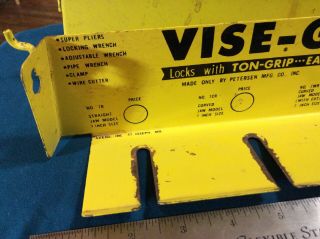 Vintage Peterson Vise - Grip Metal Store Display Rack 2