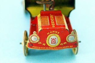 Extremely Rare Antique Lehmann Wind Up Tin Toy " Autobus "