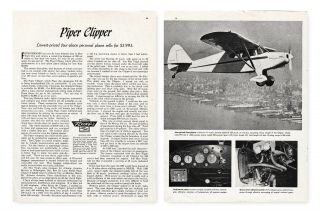 1949 Piper Cub Pa - 16 Clipper Aircraft Report 5/14/18ll
