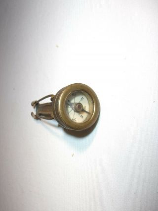Vintage Marble Arms & Mfg.  Co.  Brass Pin On Long Stem Compass Gladstone,  Mi