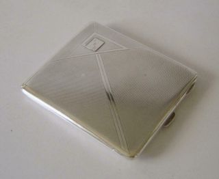 A Vintage Sterling Silver Cigarette Case Birmingham 1931 132 Grams