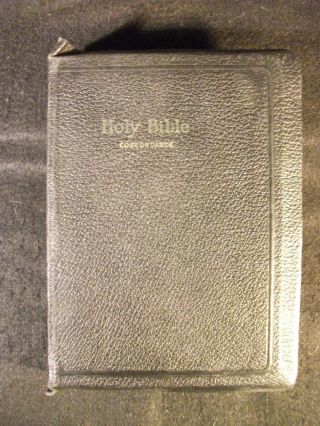 Vintage Kjv Self - Pronouncing Holy Bible W/concordance (leather,  No Date) World