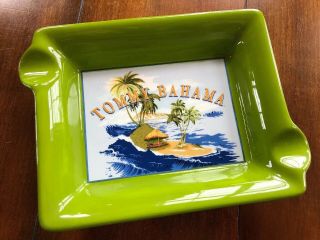 Vintage Tommy Bahama Collectible Ceramic Ashtray “paradise Isle " 2009