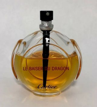 Vintage Cartier Le Baiser Du Dragon Eau De Parfum 1.  6oz 50ml.  No Cap