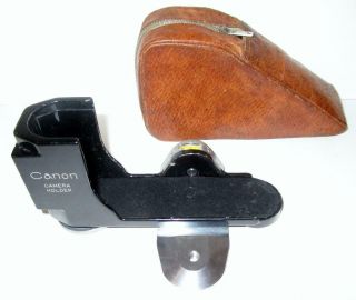 Vintage Canon Ltm Rangefinder Camera Holder Body Mount With Case